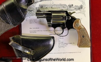 Colt Cobra, .38 Special, USAF Grips with 2 Holsters and a Factory Letter
