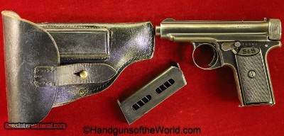 Sauer 1913, 7.65mm, Police Issue with 2 Matching Magazines and a Holster