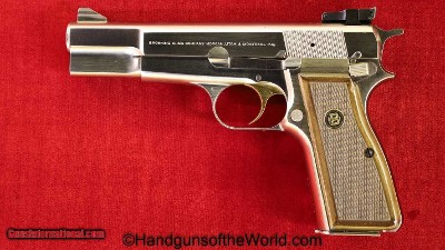 FN Browning Hi Power, 9mm Stainless Finish