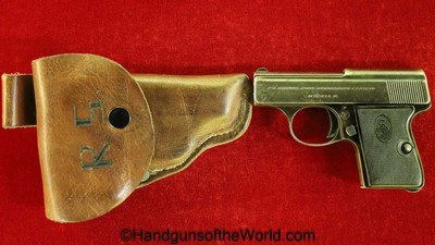 Haenel Schmeisser Model 2, 6.35mm with Holster