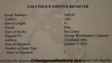 Colt Police Positive, .38 caliber, Mint in Box - 17 of 20
