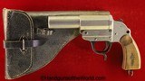 German Herr Flare Pistol, 26.5mm-Zinc with Holster - 1 of 20