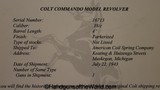 Colt Commando, .38 Special with Provenance - 17 of 17