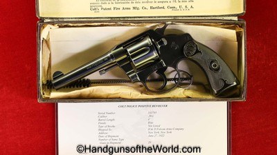 Colt Police Positive, .38 caliber, Built in 1922, Mint in Box