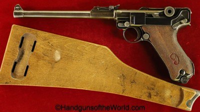 Luger DWM 1917 Artillery, Red 9 with Stock