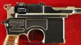 Mauser 1930 Commercial Broomhandle, 7.63mm, Early Model with Proper Stock - 9 of 20