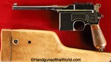 Mauser 1930 Commercial Broomhandle, 7.63mm, Early Model with Proper Stock