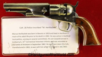 Colt 1862 Police, .36 caliber-Inscribed