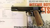 Colt Government, .45acp, Inscribed with Ritchie Boys Provenance