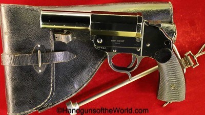 Flare Pistol-German Herr, 26.5mm, Erma Erfurt 1940 with Holster Rig