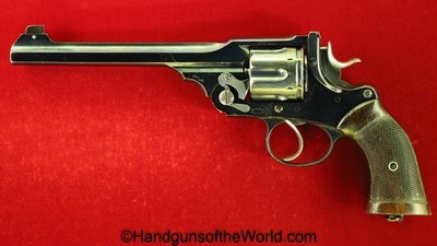 Webley & Scott WG Target Model, .450/455 Caliber-Lyon & Lyon Calcutta Retailer Marked