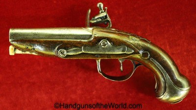 Flintlock Muff Pistol, 11.5mm Single Shot