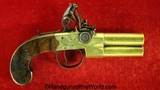 Wheeler Flintlock Over & Under, Double Barrel Boot Pistols, .44 caliber Pair - 15 of 20