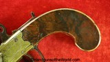 Wheeler Flintlock Over & Under, Double Barrel Boot Pistols, .44 caliber Pair - 9 of 20