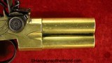 Wheeler Flintlock Over & Under, Double Barrel Boot Pistols, .44 caliber Pair - 12 of 20