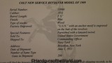 Colt New Service 1909 US Navy, .45lc with Letter - Image 20 of 20