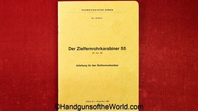 Swiss ZFK 31/55 Sniper, 7.5mm with Matching Scope and Can - Image 3 of 20