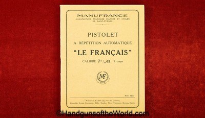 Manufrance LeFrancais, 7.65mm, Mint in Box - Image 19 of 20
