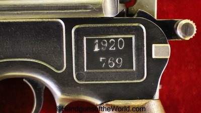 Mauser 1896 Broomhandle, 7.63mm, Treaty of Versailles Rework - Image 7 of 20