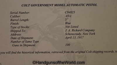 Colt Government Model, .45 caliber with Provenance - Image 11 of 12