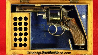 English Double Action Revolver, .450 caliber with Case - Image 1 of 19
