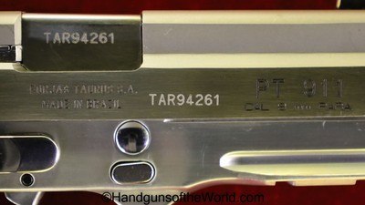 Taurus PT911, 9mm, Stainless with Pearlite Grips - Image 9 of 9