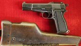 Inglis MKI* High Power, 9mm, Canadian Issue with Stock Rig