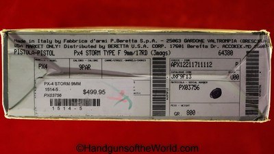 Beretta PX4 Storm, 9mm, Mint in Box - Image 16 of 16