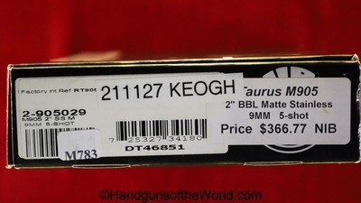 Taurus M905, 9mm, 2? Stainless with Box - Image 20 of 20