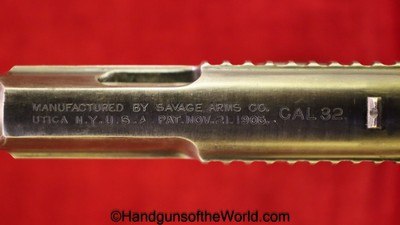 Savage 1907, .32 acp, 1st Variation with Steel Grips and a Low Number - Image 11 of 14