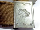 Model 1881 WINCHESTER BEAR BUCKLE & .45-70 Cal. MILLS CARTRIDGE BELT - 4 of 5