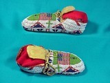 SIOUX INDIAN Fully Beaded AMERICAN FLAG MOCCASINS - 4 of 4