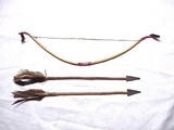Native American PLAINS INDIAN CHILD'S BOW & ARROWS - 1 of 6