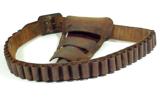 Antique SLIM JIM 7-1/2" COLT S/A HOLSTER & .45 Cal. CARTRIDGE BELT - 5 of 6