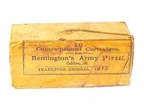 Original Box of 10 REMINGTON ARMY PISTOL, .50 Calibre - 1872 - 1 of 6
