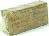 BOX of 12 MARTIN CARTRIDGES - SMITH & WESSON ARMY REVOLVER .44 Cal N.A. 1871 - 2 of 2