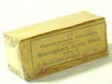 Box of 10Centre Primed Remington Army Pistol .50 Cal. P.A. 1873 - 2 of 2