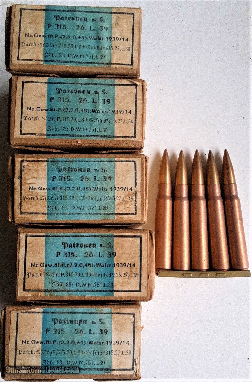 Bavarian or German cartridges on clips