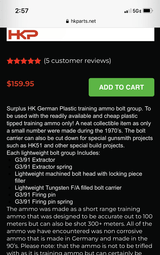 HK G3 training bolt - 2 of 2