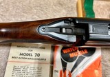 Winchester Pre 64 Pre War 22 Hornet New In Box With Original Shipping Box Shipped Railway Express With Killer Wood - 12 of 20