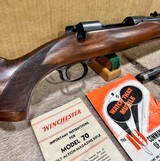 Winchester Pre 64 Pre War 22 Hornet New In Box With Original Shipping Box Shipped Railway Express With Killer Wood - 9 of 20