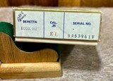 Beretta 950BS 25 cal Factory Engraved With Gold Inlay NIB - 7 of 7