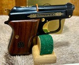 Beretta 950BS 25 cal Factory Engraved With Gold Inlay NIB - 5 of 7