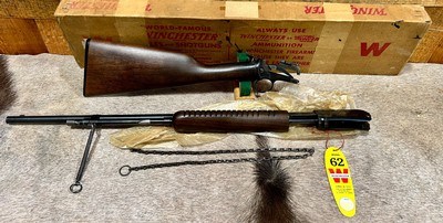 Winchester 62 True Gallery Rifle NIB With Original Tie Down Fastner And Chain 1956 - Image 2 of 20
