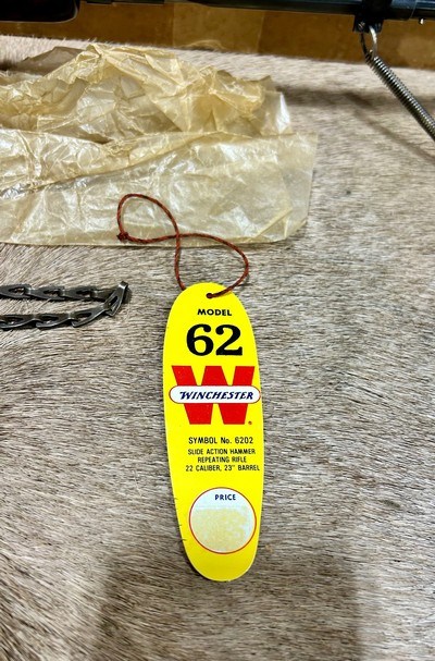 Winchester 62 True Gallery Rifle NIB With Original Tie Down Fastner And Chain 1956 - Image 19 of 20