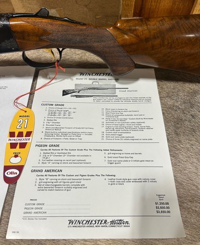 Winchester 21 Custom Grade 20 Ga LNIB W/Factory Letter - Image 13 of 19