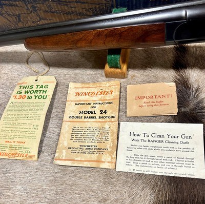Winchester Model 24 NIB 20 Ga 1952 W/ All Factory Paperwork - Image 14 of 16