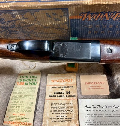 Winchester Model 24 NIB 20 Ga 1952 W/ All Factory Paperwork - Image 8 of 16