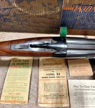 Winchester Model 24 NIB 20 Ga 1952 W/ All Factory Paperwork - Image 10 of 16