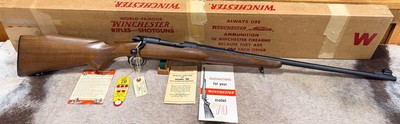 Winchester Pre 64 Model 70 NIB 264 Win Mag 1962 WithAll Factory Paperwork And Hang Tags